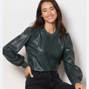 Evereve Tinsley Faux Leather top